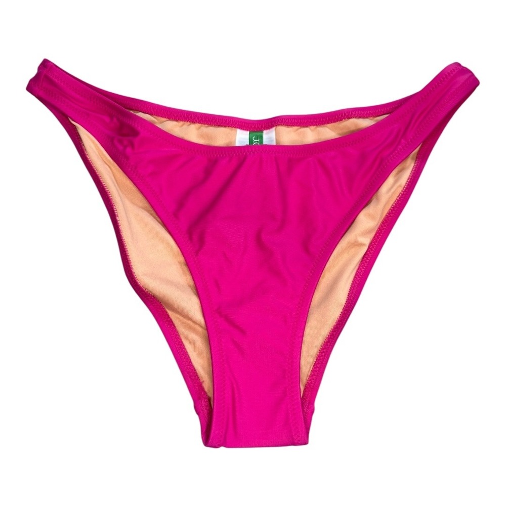 J. Crew‎ Hot Pink Bikini Bottoms High Leg Cheeky Swimsuit XXS